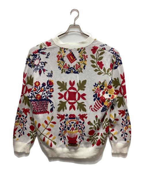DISCOVERED（ディスカバード）DISCOVERED (ディスカバード) HANAKAGO JQ KNIT CARDIGAN ホワイト サイズ:３の古着・服飾アイテム
