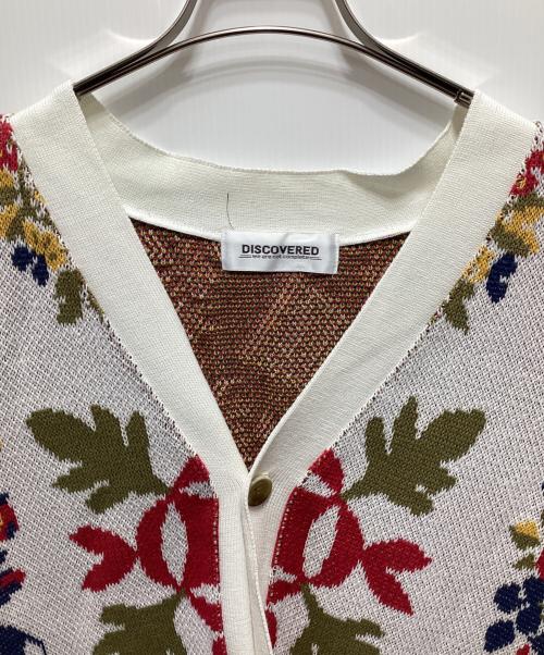 DISCOVERED（ディスカバード）DISCOVERED (ディスカバード) HANAKAGO JQ KNIT CARDIGAN ホワイト サイズ:３の古着・服飾アイテム