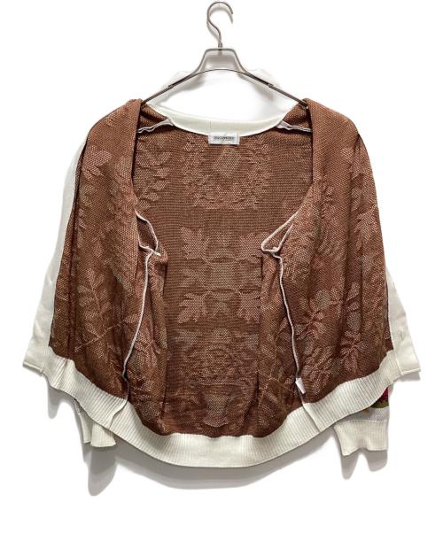 DISCOVERED（ディスカバード）DISCOVERED (ディスカバード) HANAKAGO JQ KNIT CARDIGAN ホワイト サイズ:３の古着・服飾アイテム