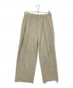 ETRE TOKYOエトレトウキョウ）の古着「ツイードタックパンツ」｜ベージュ