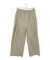 ETRE TOKYO（エトレトウキョウ）の古着「ツイードタックパンツ」｜ベージュ