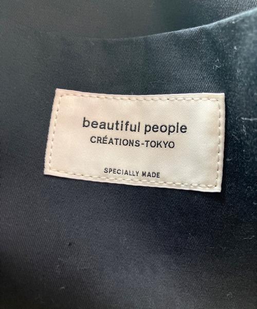 beautiful people（ビューティフルピープル）beautiful people (ビューティフルピープル) ラウンドジップレザーバッグ ブラックの古着・服飾アイテム