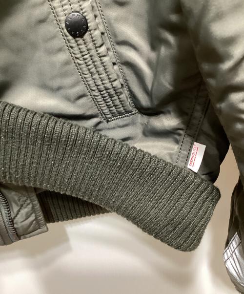 ALPHA（アルファ）ALPHA (アルファ) パッチドフーデッドリブジャケット オリーブ サイズ:Lの古着・服飾アイテム