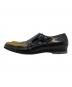 GUCCI (グッチ) ダブルモンクシューズ ブラック サイズ:8 1/2：12000円