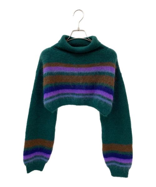 me ISSEY MIYAKE（ミーイッセイ ミヤケ）me ISSEY MIYAKE (ミーイッセイ ミヤケ) ニット グリーン サイズ:Freeの古着・服飾アイテム