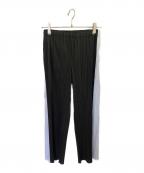PLEATS PLEASEプリーツプリーズ）の古着「SALT PANTS」｜ブラック×アイスグレー