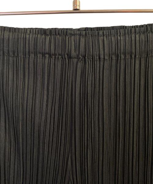 PLEATS PLEASE（プリーツプリーズ）PLEATS PLEASE (プリーツプリーズ) SALT PANTS ブラック×アイスグレー サイズ:3の古着・服飾アイテム