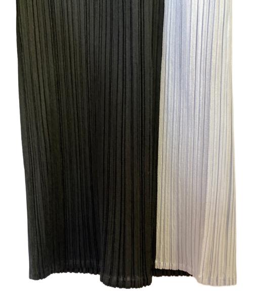 PLEATS PLEASE（プリーツプリーズ）PLEATS PLEASE (プリーツプリーズ) SALT PANTS ブラック×アイスグレー サイズ:3の古着・服飾アイテム