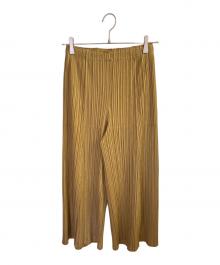 PLEATS PLEASE（プリーツプリーズ）の古着「プリーツパンツ」｜ベージュ