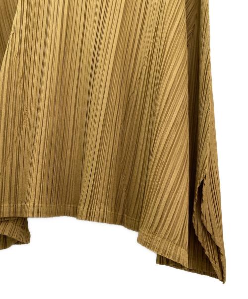 PLEATS PLEASE（プリーツプリーズ）PLEATS PLEASE (プリーツプリーズ) Mellow Pleats Tunic ライトブラウン サイズ:3の古着・服飾アイテム