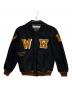 OFFWHITE（オフホワイト）の古着「Black Wool Varsity Jacket」｜ブラック×ブラウン