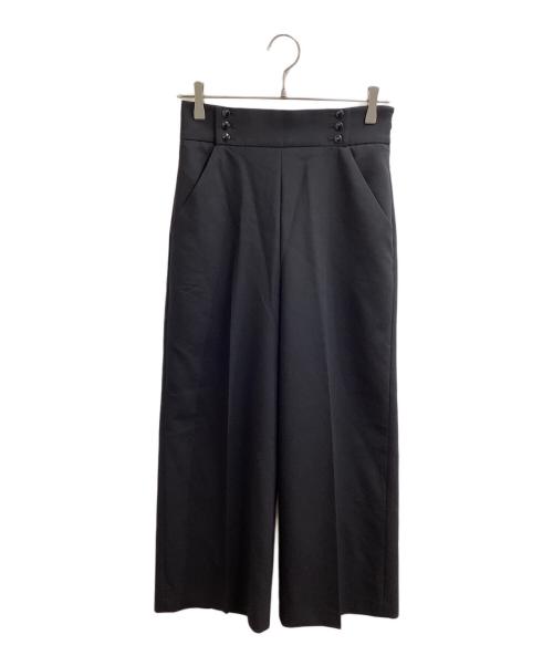 ANAYI（アナイ）ANAYI (アナイ) ダブルクロスボタン付きパンツ / 10221712090 ブラック サイズ:36の古着・服飾アイテム