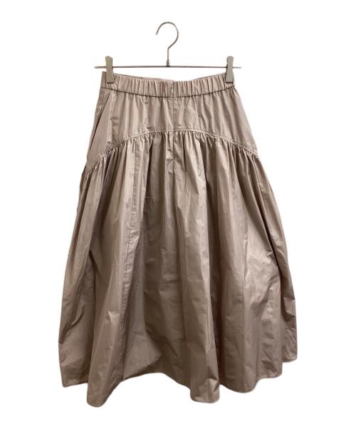 ANAYI（アナイ）ANAYI (アナイ) タフタヨークギャザースカート / 10252711230 ピンク サイズ:36の古着・服飾アイテム