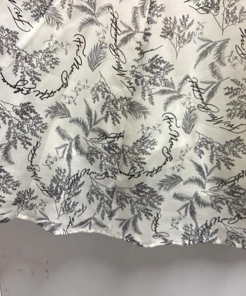 ANAYI（アナイ）ANAYI (アナイ) リーフカリグラフィープリントマチフレアスカート / 10251711550 / ロングスカート ホワイト サイズ:36の古着・服飾アイテム