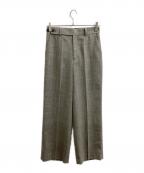 ANAYIアナイ）の古着「ポリツイルストレートワイドパンツ / 10252112140」｜ベージュ