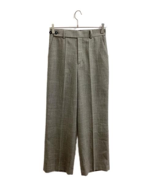 ANAYI（アナイ）ANAYI (アナイ) ポリツイルストレートワイドパンツ / 10252112140 ベージュ サイズ:36 未使用品の古着・服飾アイテム