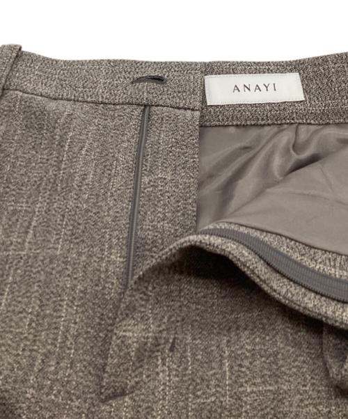 ANAYI（アナイ）ANAYI (アナイ) ポリツイルストレートワイドパンツ / 10252112140 ベージュ サイズ:36 未使用品の古着・服飾アイテム