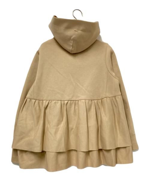 YORI（ヨリ）YORI (ヨリ) バックダブルフレアジップパーカー ベージュ サイズ:FREEの古着・服飾アイテム