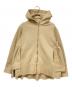 YORI（ヨリ）の古着「バックダブルフレアジップパーカー」｜ベージュ