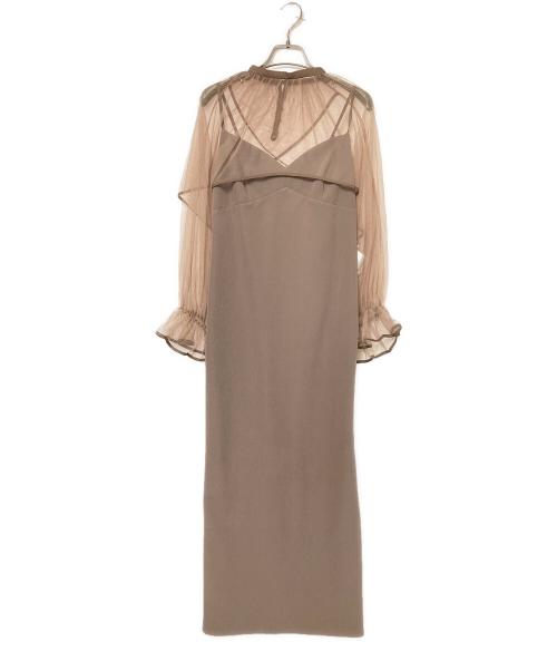 Ameri（アメリ）Ameri (アメリ) MANY WAY AIRY VEIL DRESS ベージュ サイズ:Sの古着・服飾アイテム