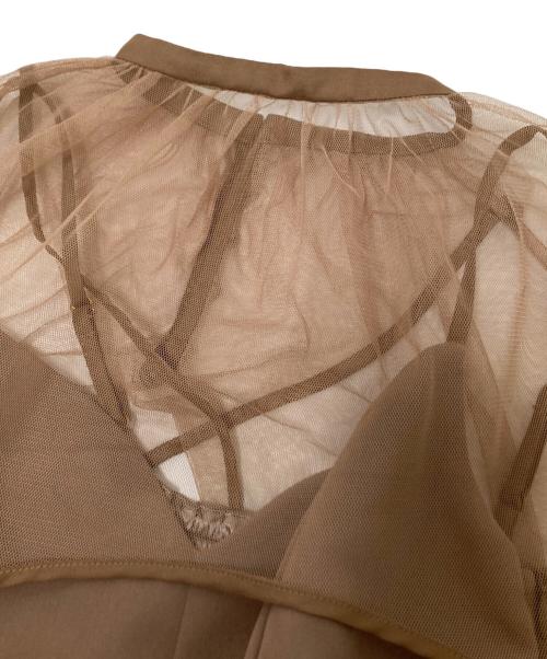 Ameri（アメリ）Ameri (アメリ) MANY WAY AIRY VEIL DRESS ベージュ サイズ:Sの古着・服飾アイテム