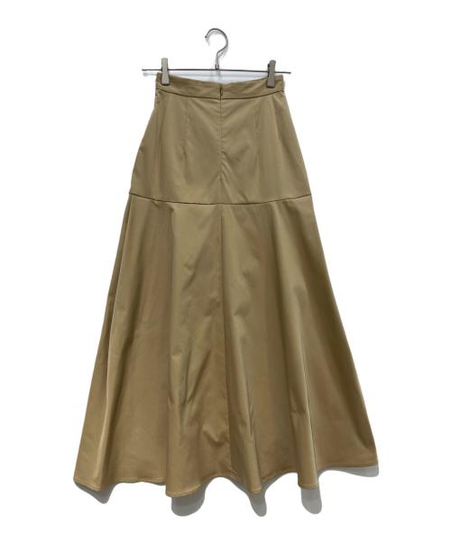 CLANE（クラネ）CLANE (クラネ) ランダム ヘム フレア スカート ベージュ 未使用品の古着・服飾アイテム