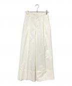 CINOHチノ）の古着「DOUBLE CLOTH WIDE PANTS」｜ホワイト