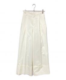 CINOH（チノ）の古着「DOUBLE CLOTH WIDE PANTS」｜ホワイト