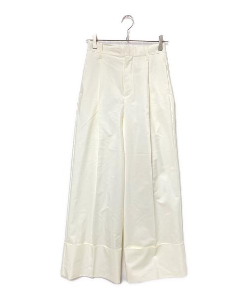 CINOH（チノ）CINOH (チノ) DOUBLE CLOTH WIDE PANTS ホワイト サイズ:36の古着・服飾アイテム