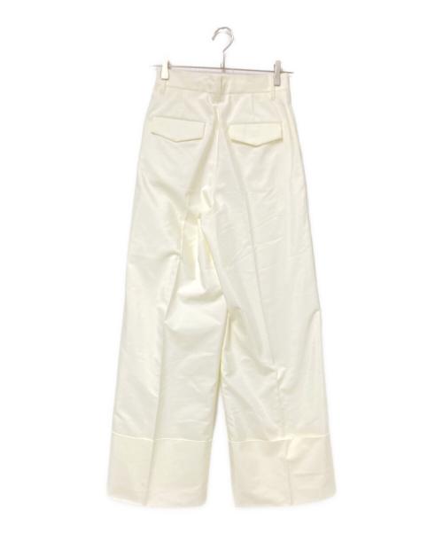 CINOH（チノ）CINOH (チノ) DOUBLE CLOTH WIDE PANTS ホワイト サイズ:36の古着・服飾アイテム