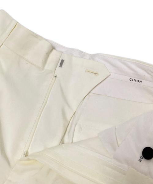 CINOH（チノ）CINOH (チノ) DOUBLE CLOTH WIDE PANTS ホワイト サイズ:36の古着・服飾アイテム