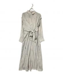 CLANE（クラネ）の古着「ティントエブルウエストベルトワンピース」｜グレー