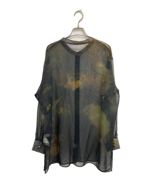 Ameri（アメリ）Ameri (アメリ) 2WAY FROSTED GLASS FLOWER BLOUSE ブラック サイズ:FREEの古着・服飾アイテム