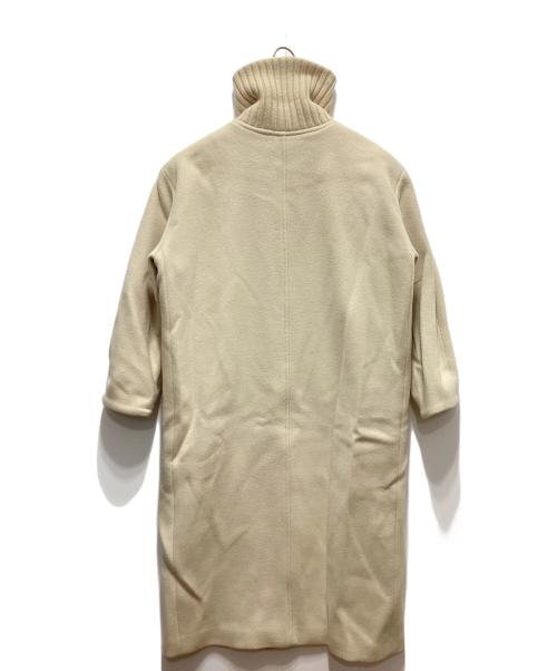CLANE（クラネ）CLANE (クラネ) RIB COLLAR WOOL LONG COAT アイボリー サイズ:1の古着・服飾アイテム