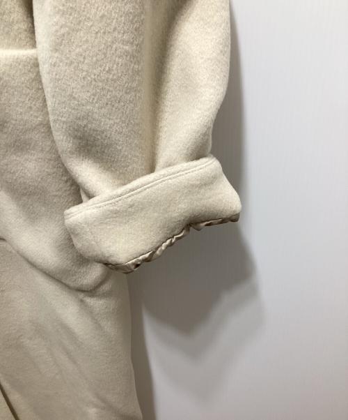 CLANE（クラネ）CLANE (クラネ) RIB COLLAR WOOL LONG COAT アイボリー サイズ:1の古着・服飾アイテム