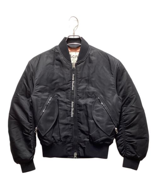 Acne studios（アクネ ストゥディオズ）ACNE STUDIOS (アクネ ストゥディオズ) CLEA BOMBER ブラック サイズ:32の古着・服飾アイテム