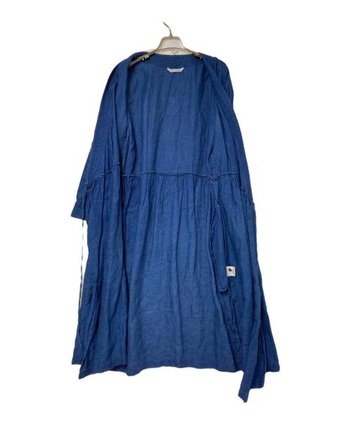 atelier naruse（アトリエナルセ）atelier naruse (アトリエナルセ) リネンデニムカシュクールワンピース インディゴ サイズ:Fの古着・服飾アイテム