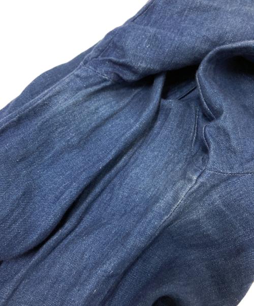 atelier naruse（アトリエナルセ）atelier naruse (アトリエナルセ) リネンデニムカシュクールワンピース インディゴ サイズ:Fの古着・服飾アイテム