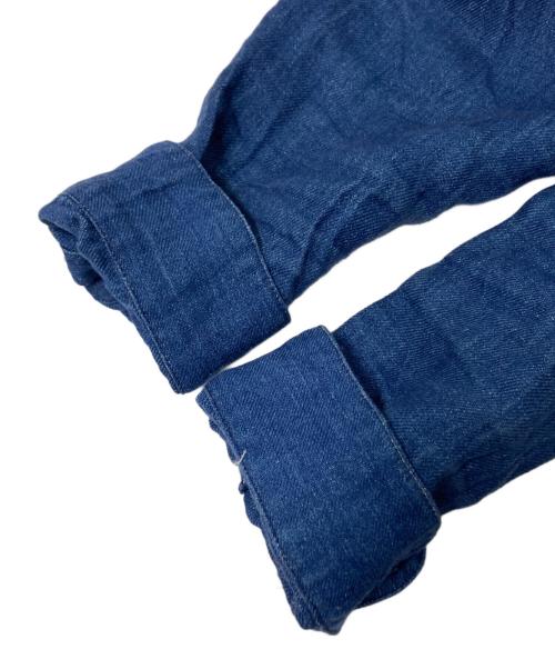 atelier naruse（アトリエナルセ）atelier naruse (アトリエナルセ) リネンデニムカシュクールワンピース インディゴ サイズ:Fの古着・服飾アイテム