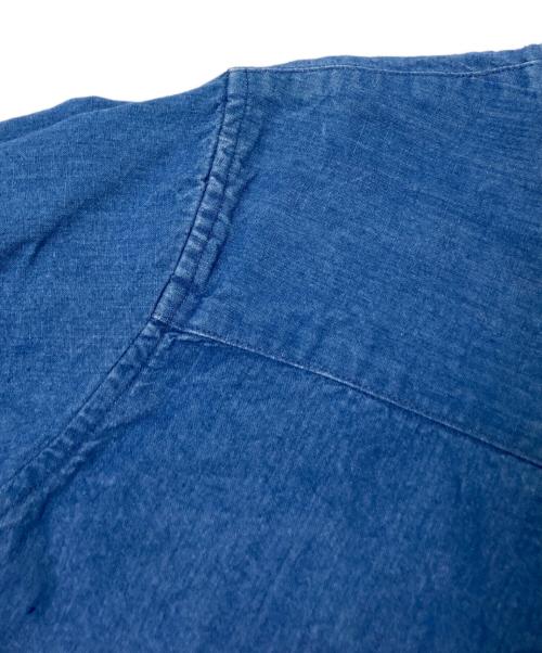 atelier naruse（アトリエナルセ）atelier naruse (アトリエナルセ) indigo linen smock blouse インディゴ サイズ:Fの古着・服飾アイテム