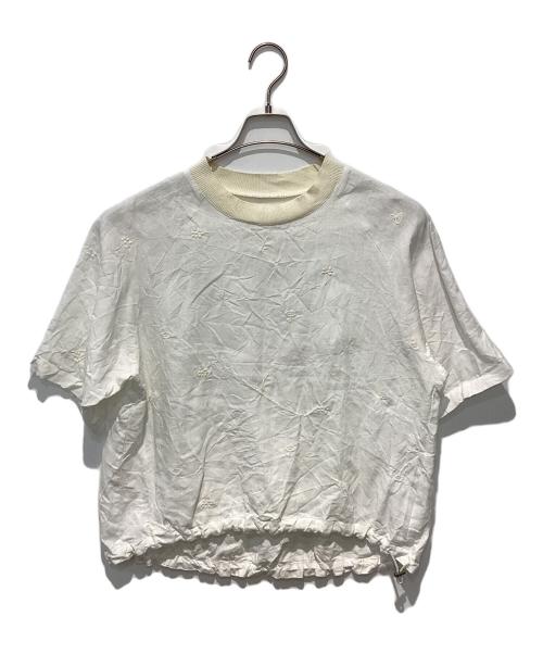 atelier naruse（アトリエナルセ）atelier naruse (アトリエナルセ) リネン ~nohara~ 裾絞りプルオーバー ホワイト サイズ:Freeの古着・服飾アイテム