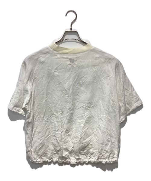 atelier naruse（アトリエナルセ）atelier naruse (アトリエナルセ) リネン ~nohara~ 裾絞りプルオーバー ホワイト サイズ:Freeの古着・服飾アイテム