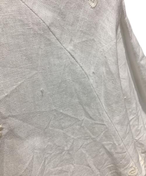 atelier naruse（アトリエナルセ）atelier naruse (アトリエナルセ) リネン ~nohara~ 裾絞りプルオーバー ホワイト サイズ:Freeの古着・服飾アイテム