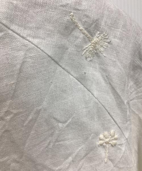 atelier naruse（アトリエナルセ）atelier naruse (アトリエナルセ) リネン ~nohara~ 裾絞りプルオーバー ホワイト サイズ:Freeの古着・服飾アイテム