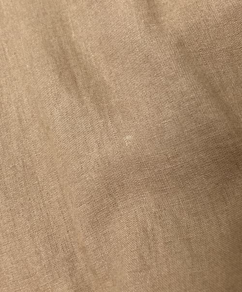 atelier naruse（アトリエナルセ）atelier naruse (アトリエナルセ) リネンバックボタン切替ワンピース キャメル サイズ:Fの古着・服飾アイテム