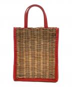 kago bukuro×ebagos×vibramカゴブクロ×エバゴス×ビブラム）の古着「A4かご袋」｜レッド