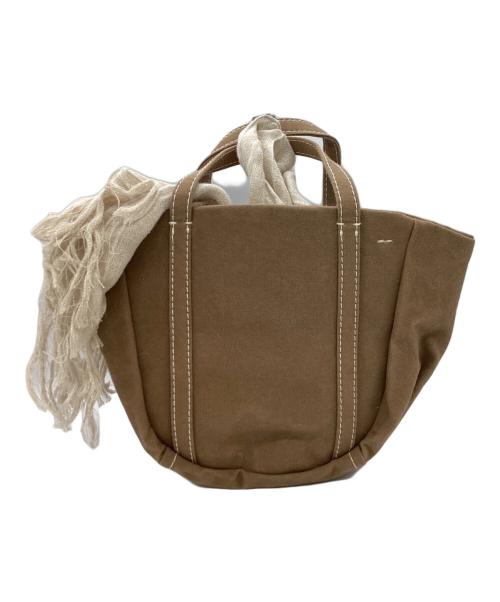 kago bukuro（カゴブクロ）KAGO BUKURO (カゴブクロ) ebagos (エバゴス) カゴバッグ ベージュ サイズ:-の古着・服飾アイテム