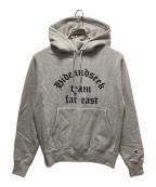 HIDE AND SEEK×Championハイドアンドシーク×チャンピオン）の古着「Team Far East Sweat Parka」｜グレー
