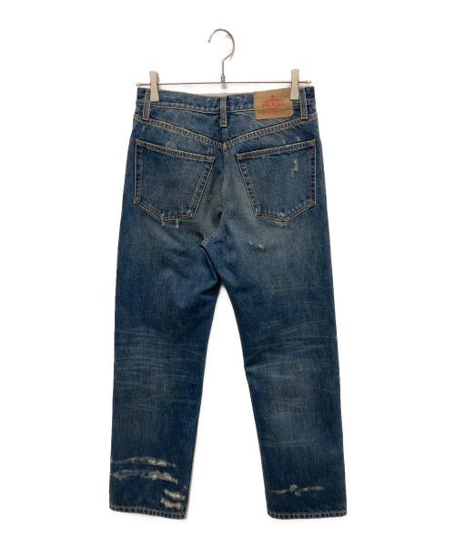 PRADA（プラダ）PRADA (プラダ) 5ポケット ウォッシュドデニム ジーンズ ブルー サイズ:24の古着・服飾アイテム
