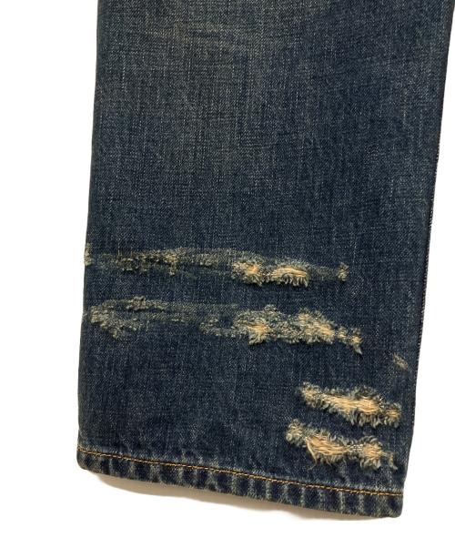 PRADA（プラダ）PRADA (プラダ) 5ポケット ウォッシュドデニム ジーンズ ブルー サイズ:24の古着・服飾アイテム